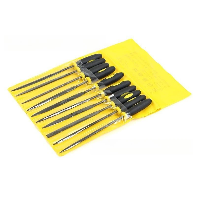 5-10pcs Premium Needle File Set High-Carbon Steel Files Non-Slip Ergonomic Handles for Precise Filing on Wood Plastic Model