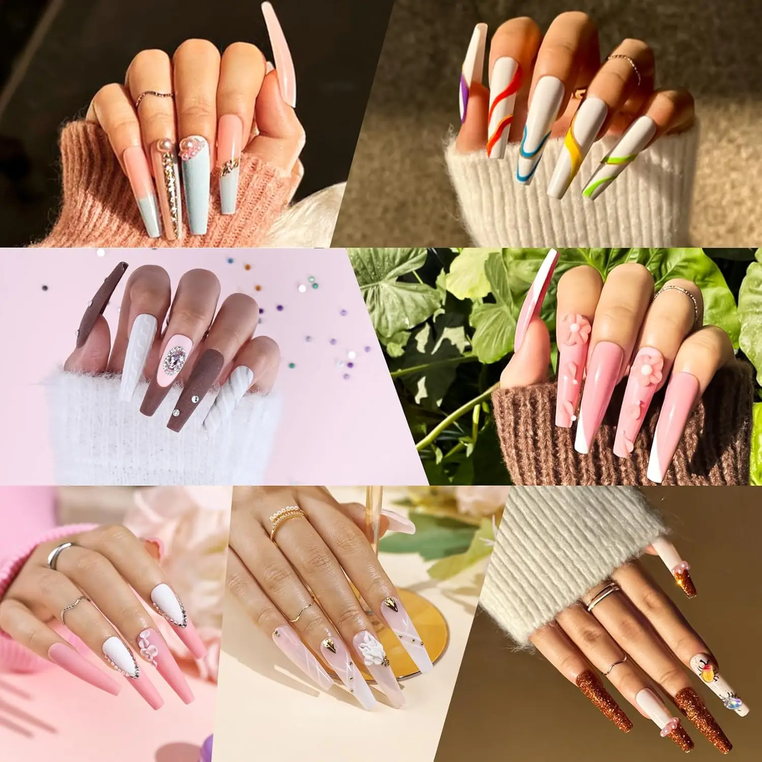 Nail Kit with Electric Drill, Glitter Acrylic Powder, Monomer Liquid, Professional Manicure Set for Beginners, Nail Art Supplies