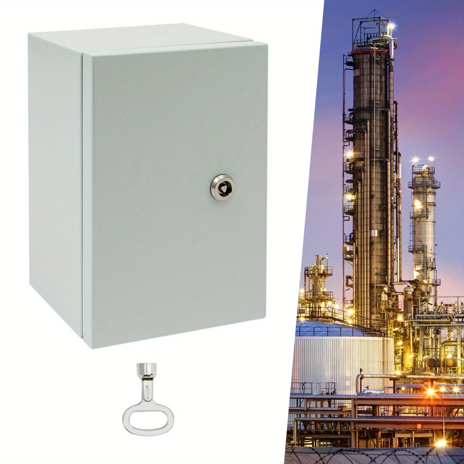 صندوق توزيع من الفولاذ المقاوم للصدأ مقاس 20 * 15 * 30 سم، صندوق توصيل، صندوق كهربائي معدني، صندوق توصيل مفصلي