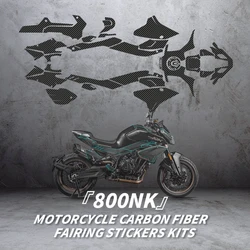 Used For 800NK Motorcycle Carbon Fiber Decoration Protection Stickers Bike Accessories Plastic Area Refit Decals