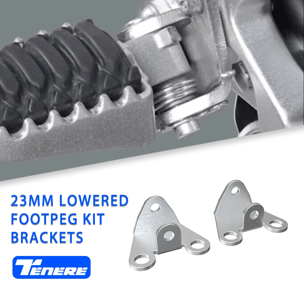 

For Yamaha 2019-2024 Tenere 700 XTZ 700 23MM Lowered Footpeg Bracket Tenere 700 World Raid Tenere 700 Rally 2022 Stainless steel