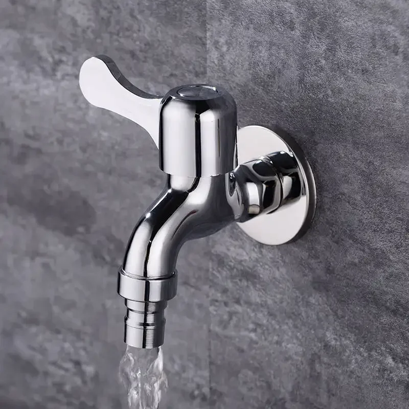 

Хромированный одиночный кран для холодной воды, латунные смесители для ванной комнаты, кран для стиральной машины, швабра с одной ручкой, смеситель для бассейна, аксессуары для ванной комнаты