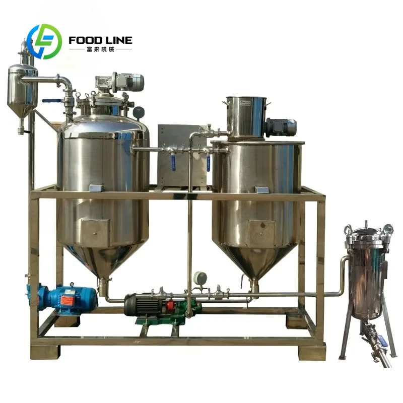 Customized High Efficiency Automatic Edible Oil Refinery Machine Stainless Steel Cooking Oil Refining Equipment for Peanut Oil
