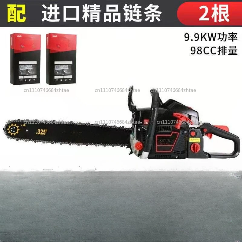 Suitable for 4 Stroke Petrol Chainsaw High Power 16800W Gas Chain Saw 18000RPM Gas Powered Wood Cutting Saw Powerful Felling Saw