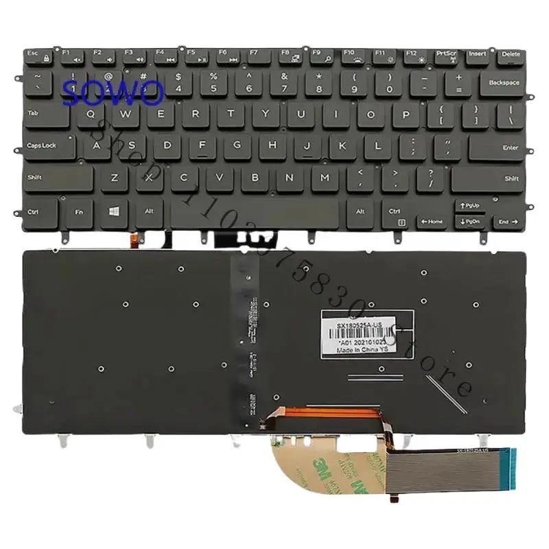 

WYORESY New Keyboard with backlit for DELL XPS 15 9550 9560 7558 7568 5510 M5510 5530 @