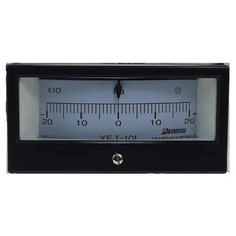 Shanghai Bendu Rectangular Capsule Pressure Gauge YEJ-101 ± 200PA Specification Complete Micro Pressure Gauge