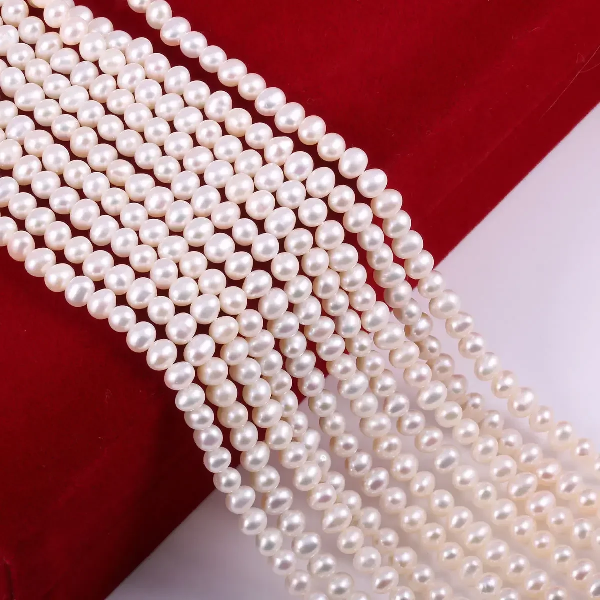 Grade AA Round Spacer Beads Natural Freshwater Pearl Women Charm Beads for Jewelry Making Supplies DIY Necklace Bracelet Earring