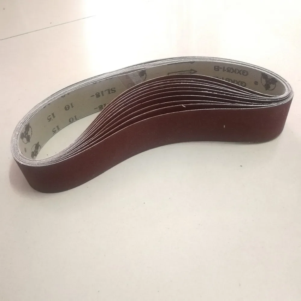 40*680mm 40Pcs/Set Sanding Belts 80/120/180/240/320/400/600/800/1000 Grit Belt Sander File Aluminium Polishing