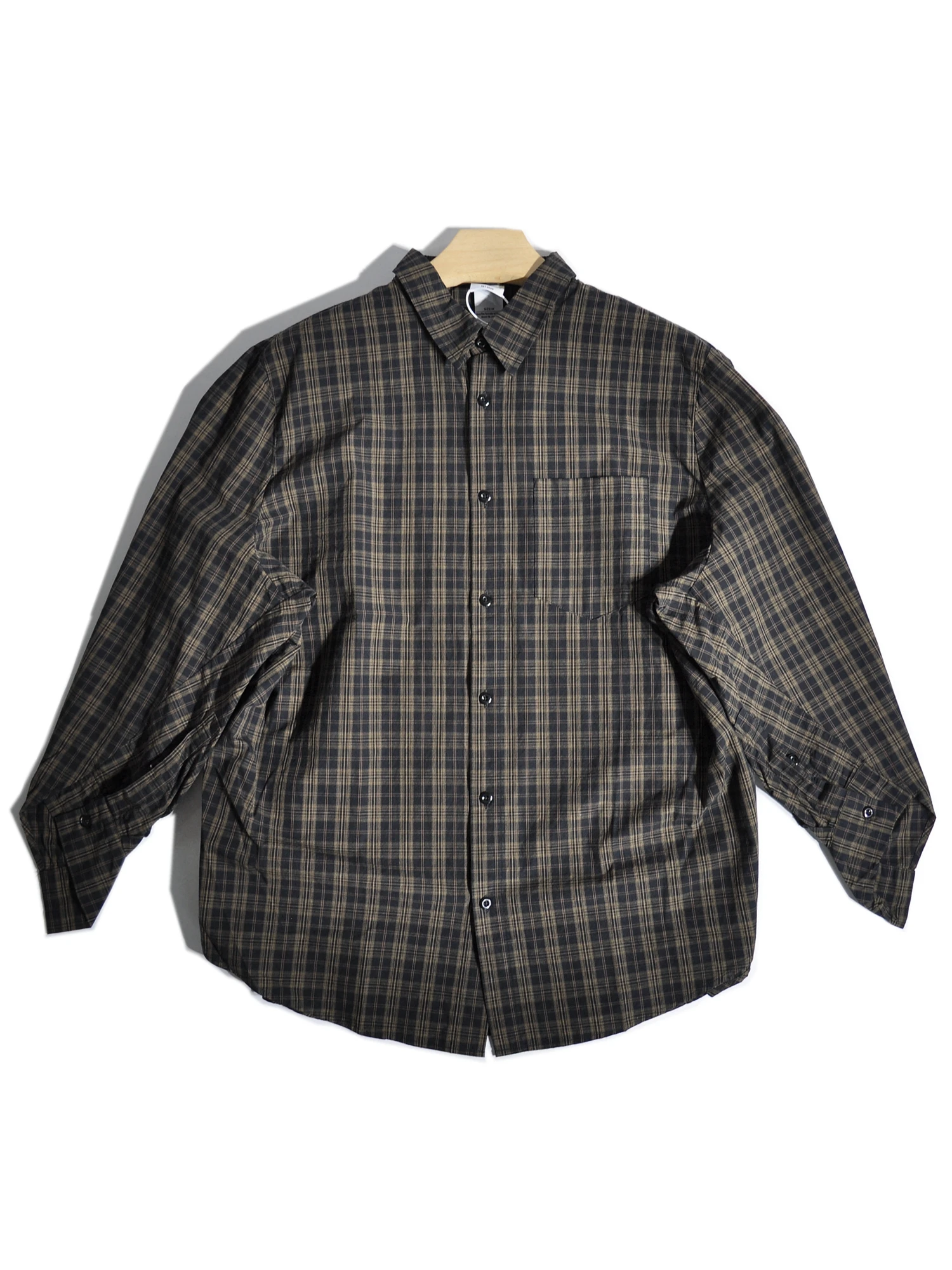 

Рубашка в клетку в японском ретро-стиле свободного кроя, повседневная, в американском уличном стиле, с полосками, верхняя одежда для молодежи CityBoy, хлопковая, с длинным рукавом