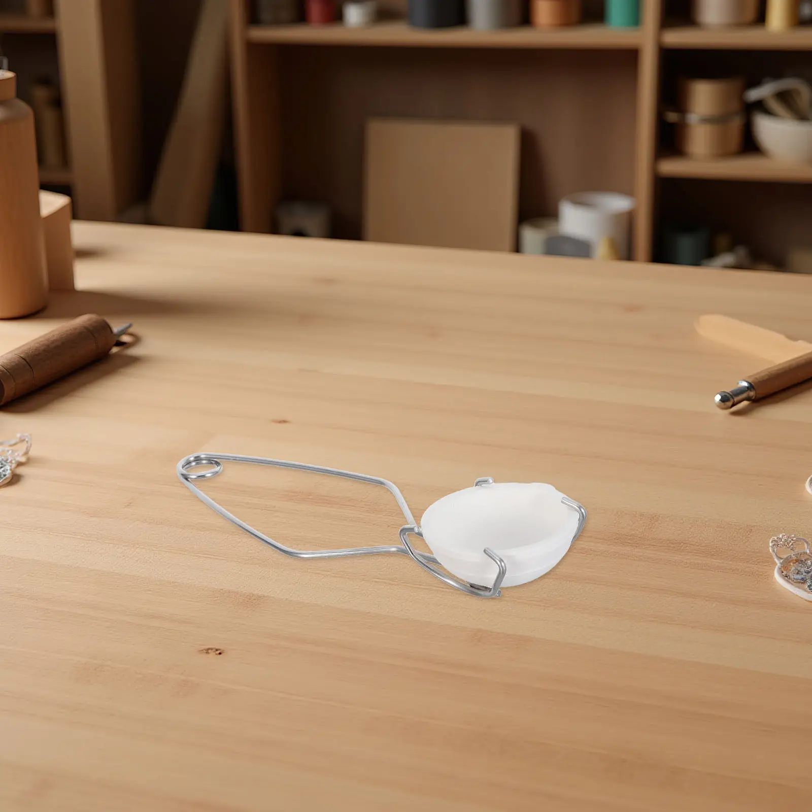 

1Set High Temp Ceramic Crucible Kit for Melting Gold Silver Copper 250G Crucible Bowl with Clip Tongs Jewelry Making Casting