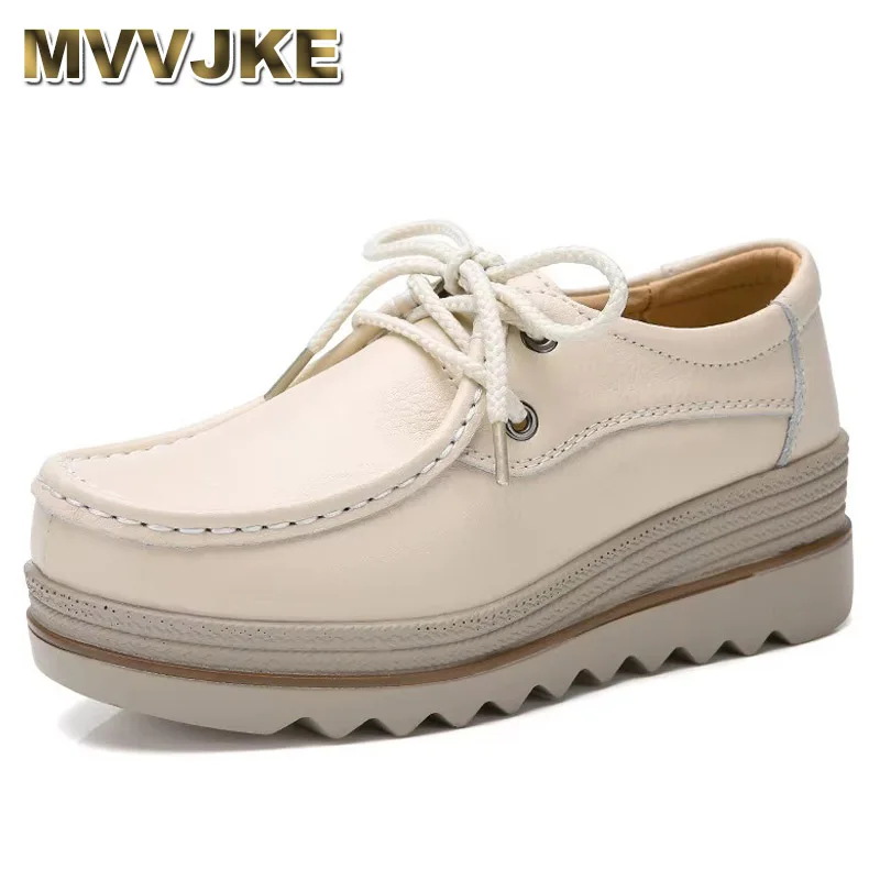 

2025 г. женская кожаная обувь, новые винтажные нескользящие простые темпераментные модные туфли на платформе, повседневная обувь высокого качества