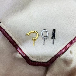 925 Sterling Silver Pendant Mount Base Mountings Findings Parts Fittings Accessories for 11-12mm Pearls Beads 10pcs/lot