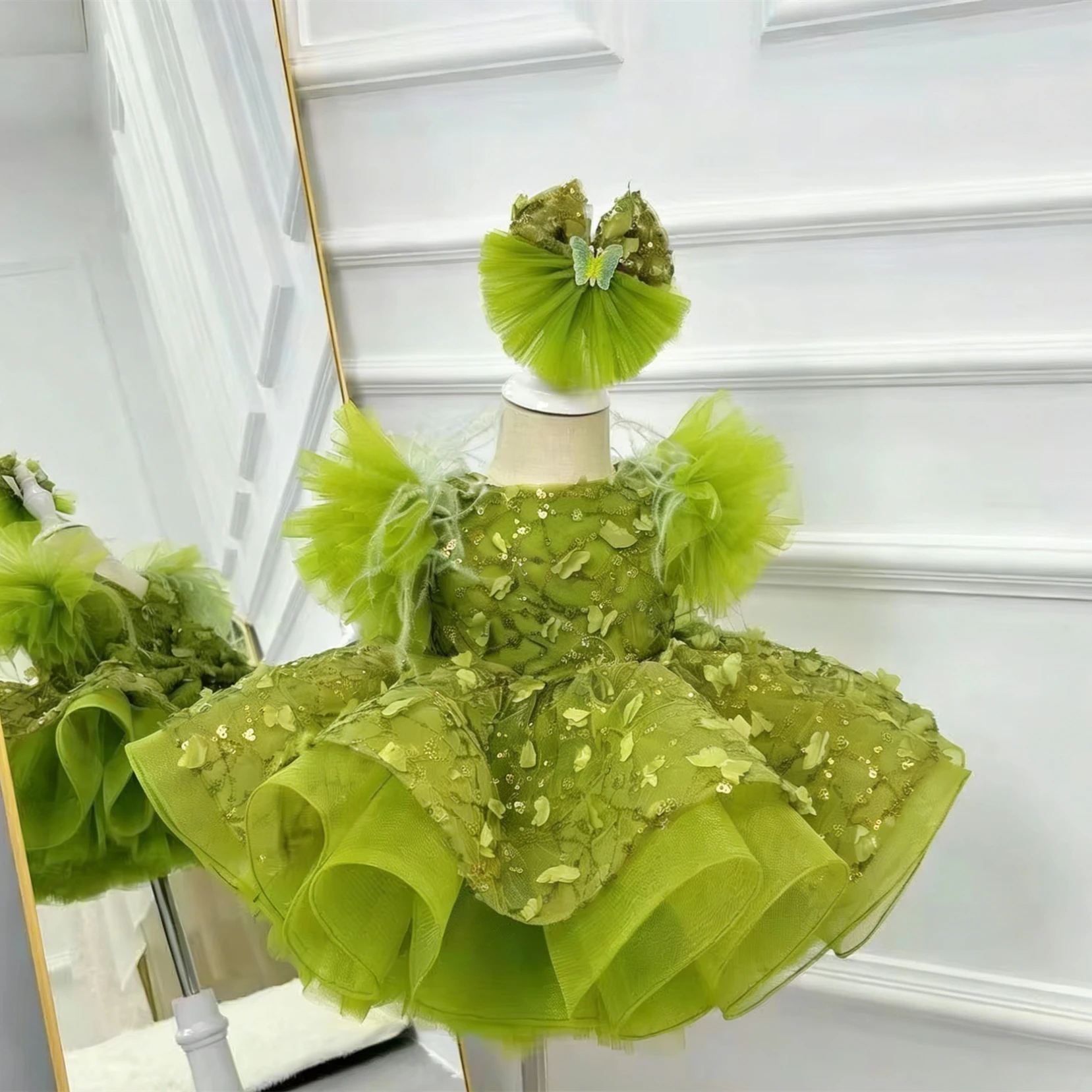 robe-de-demoiselle-d'honneur-personnalisee-pour-mariage-avec-appliques-et-nœud-sans-manches-taille-haute-longueur-aux-genoux-robe-de-premiere-communion-pour-enfants