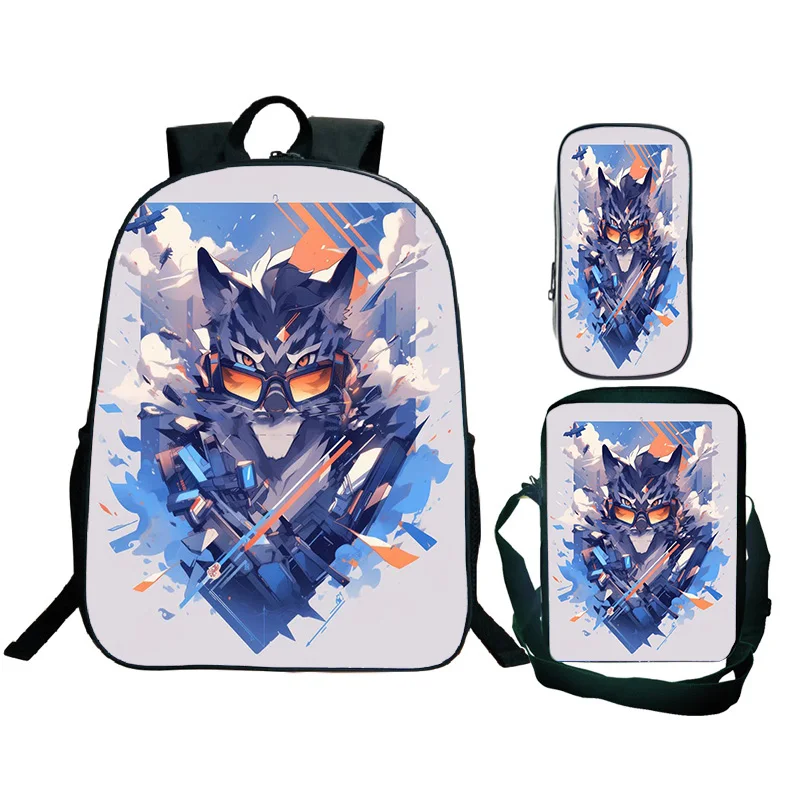 حقيبة ظهر بطباعة ثلاثية الأبعاد كرتونية النمر ، حقيبة كتف ، حقيبة أقلام رصاص ، حقائب ظهر حيوانات ، طلاب ، حقيبة مدرسية لابتوب ترفيهية ، تخفيضات كبيرة ، 3 +