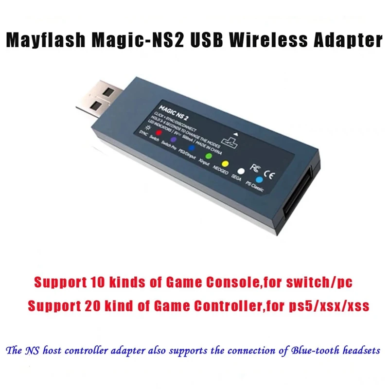 Magia-Adaptador USB NS 2 para controlador, vara de luta para PC NS Switch, NEOGEO MINI, PS5, PS4, One S