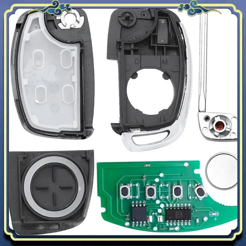 AU16-รถยนต์รีโมทคอนโทรลKey 4 ปุ่มกุญแจรถ 433 ความถี่ID: TQ8-RKE-4F25 สําหรับHyundai Tucson 2015-2020 95430-D3010 Part