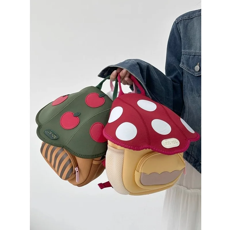 2025New Design Mini Cute Mushroom Backpack High-end Trendy Adorable Children's Backpack Gift
