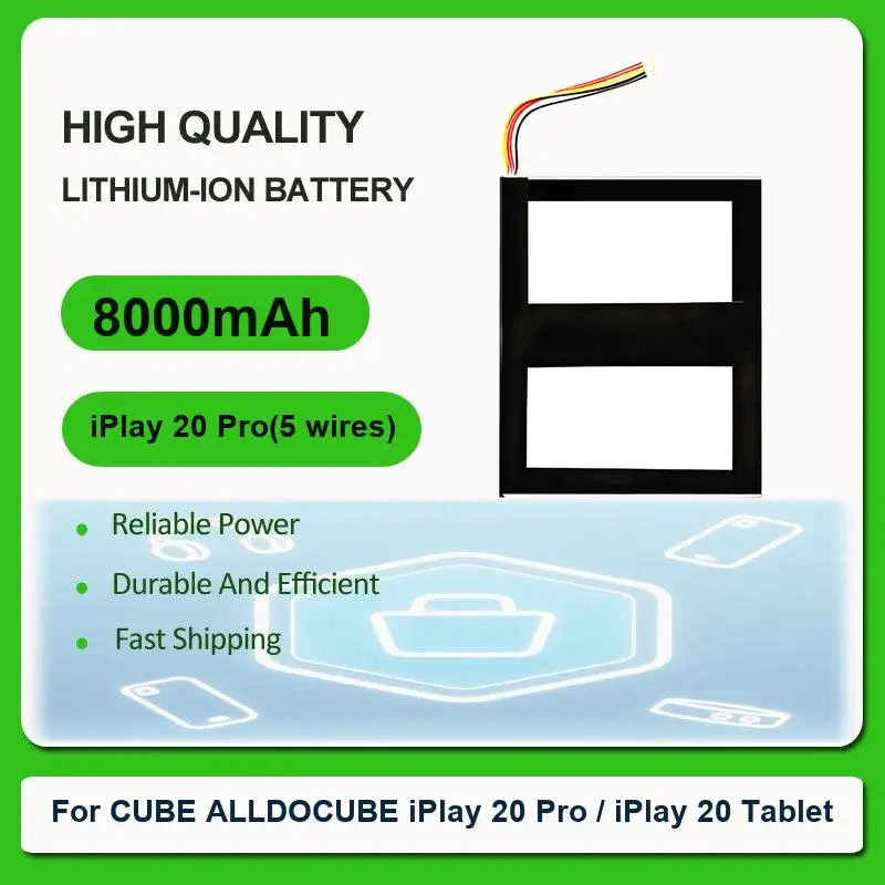 Battery For ALLDOCUBE Cube Knote (i1101) 10 holes Tablet PC 8 ALLDOCUB IWORK 11 iwork10 Pro iPlay 30 iPlay30 20 I1025 Laptop /