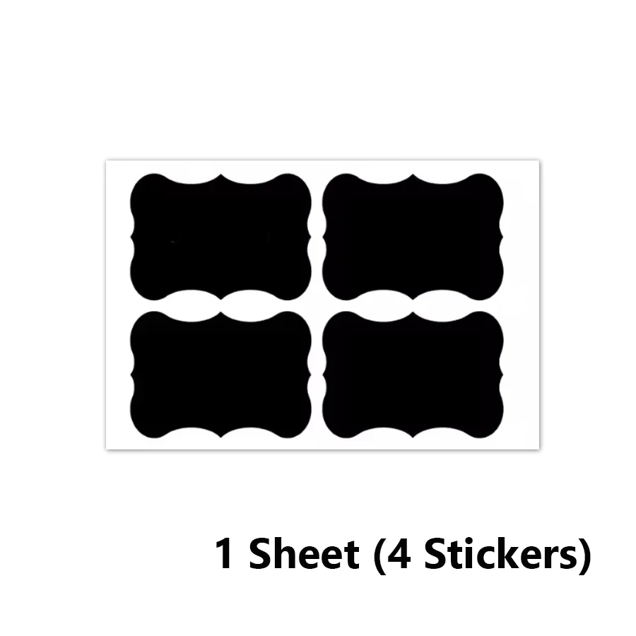 thumbnail image 1 of Waterproof Blackboard Stickers Kitchen Spice Jar Labels Pantry Bottle Tags Home Container Organizer 4/12/36/48 Pcs, 1 of 4