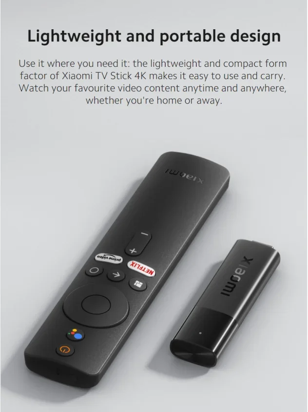 IN STOCK Xiaomi Mi TV Stick 4K Android 9.0 Ultra HD Streaming Media Player Google Cortex-A53 Quad Core 2GB+8GB Set Top Box