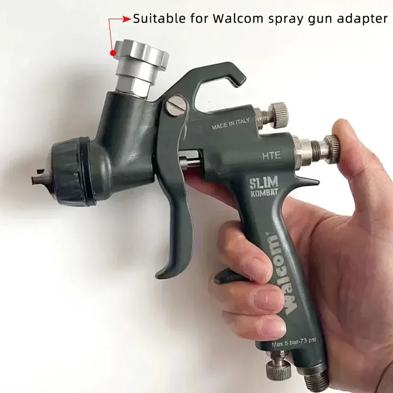 สเปรย์ปืนอะแดปเตอร์สําหรับอิตาลี Walcom Quick Connector ถ้วยอะแดปเตอร์ข้อต่อ 16X1.5 สําหรับสเปรย์ปืนถ้วยตวงแบบใช้แล้วทิ้ง