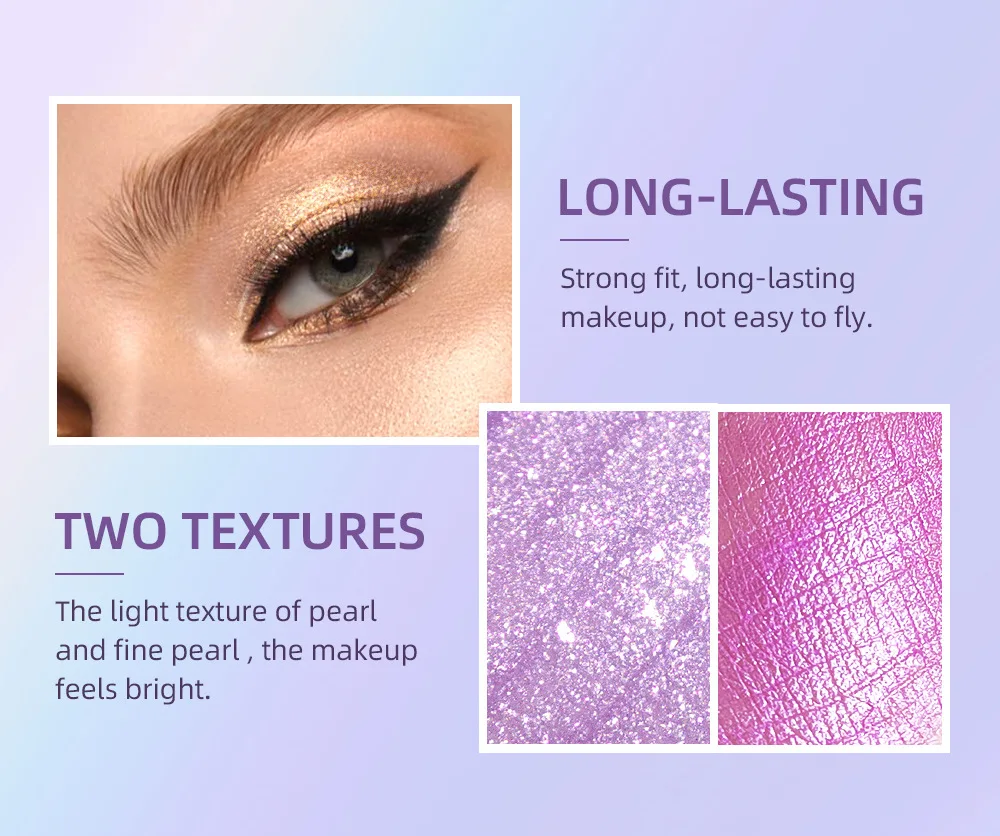 Eyeliner liquide à paillettes, 12 couleurs, cosmétiques de beauté, longue durée, imperméable, scintillant, métallique, stylo de maquillage