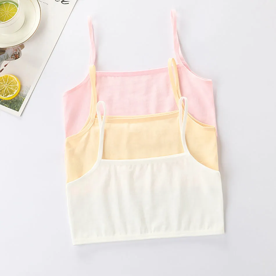 Developmental Period Little Girls Minimalist Suspender Vest Girls Protective Underwear Elementary School Student Training Bras