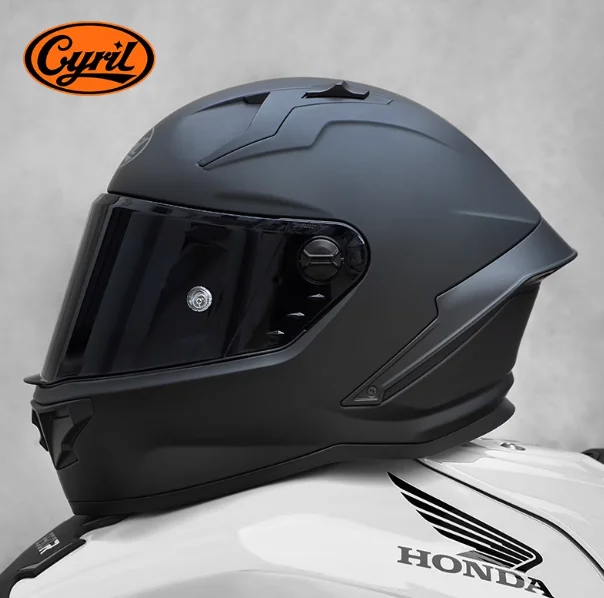 Helmet Full Motorcycle Black Matte フルフェース Cyril R1 フル