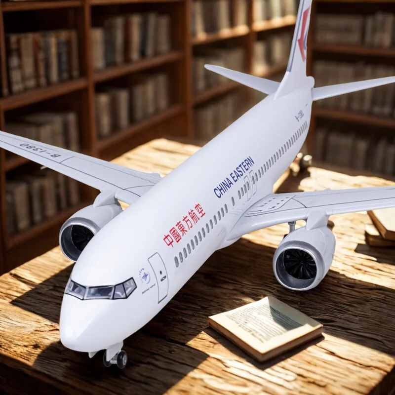 

Aircraft Diecast Resin Scale Emulation Model Airplane B737 China Eastern Air 1:85 47cm Child Toy Tuba Collectibles Arts