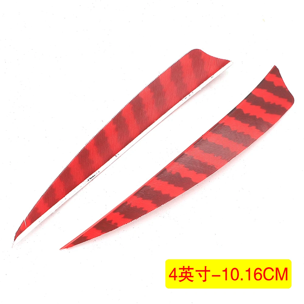 24Pcs 3 zoll 4 zoll 5 Zoll Schild Cut Pfeil Federn Gestreiften Echten Türkei Cut Feder Bogenschießen Zubehör Befiederung federn – Detail 12