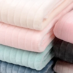 85x50cm Thick Solid Striped Double-sided Flannel For Plush Pajamas, Blankets, Bedding, Home Clothing Handmake DIY Fabric TJ20980