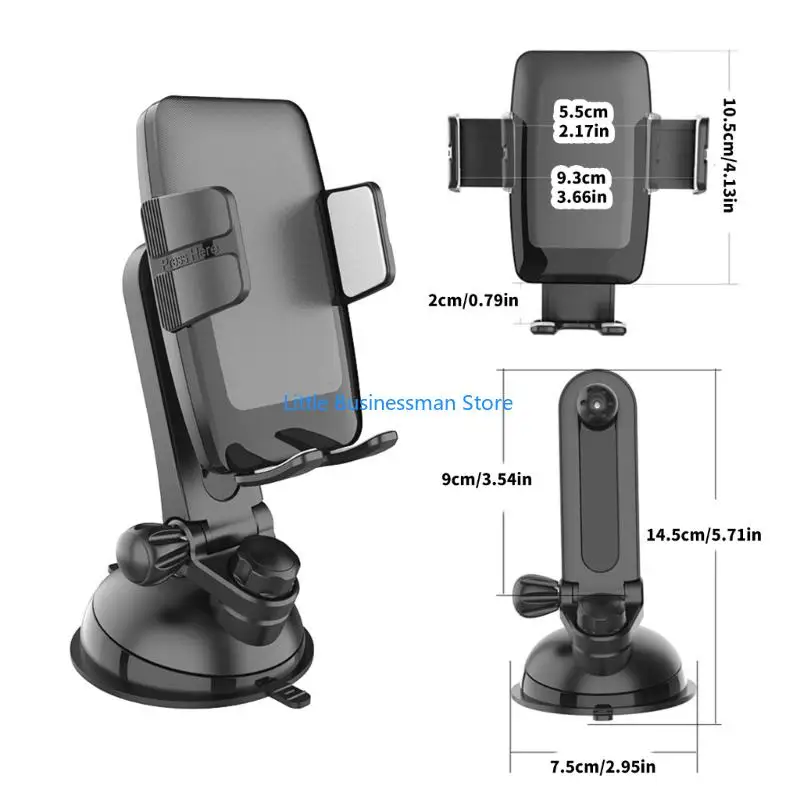 Rotierende Hochleistungs-Saugnapf-Telefonhalterung für Armaturenbrett oder Boote Auto M76A – Detail 6
