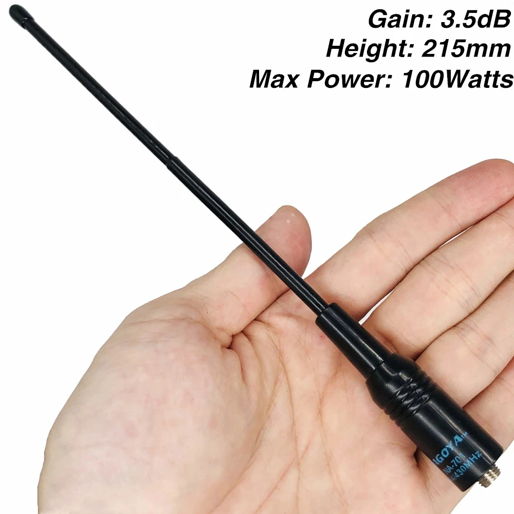 1pc 38cm NA-771 SMA-Female Dual Band 10W Antenna for Baofeng UV 144/430Mhz 10W High-gain Antenna For Baofeng SAUS