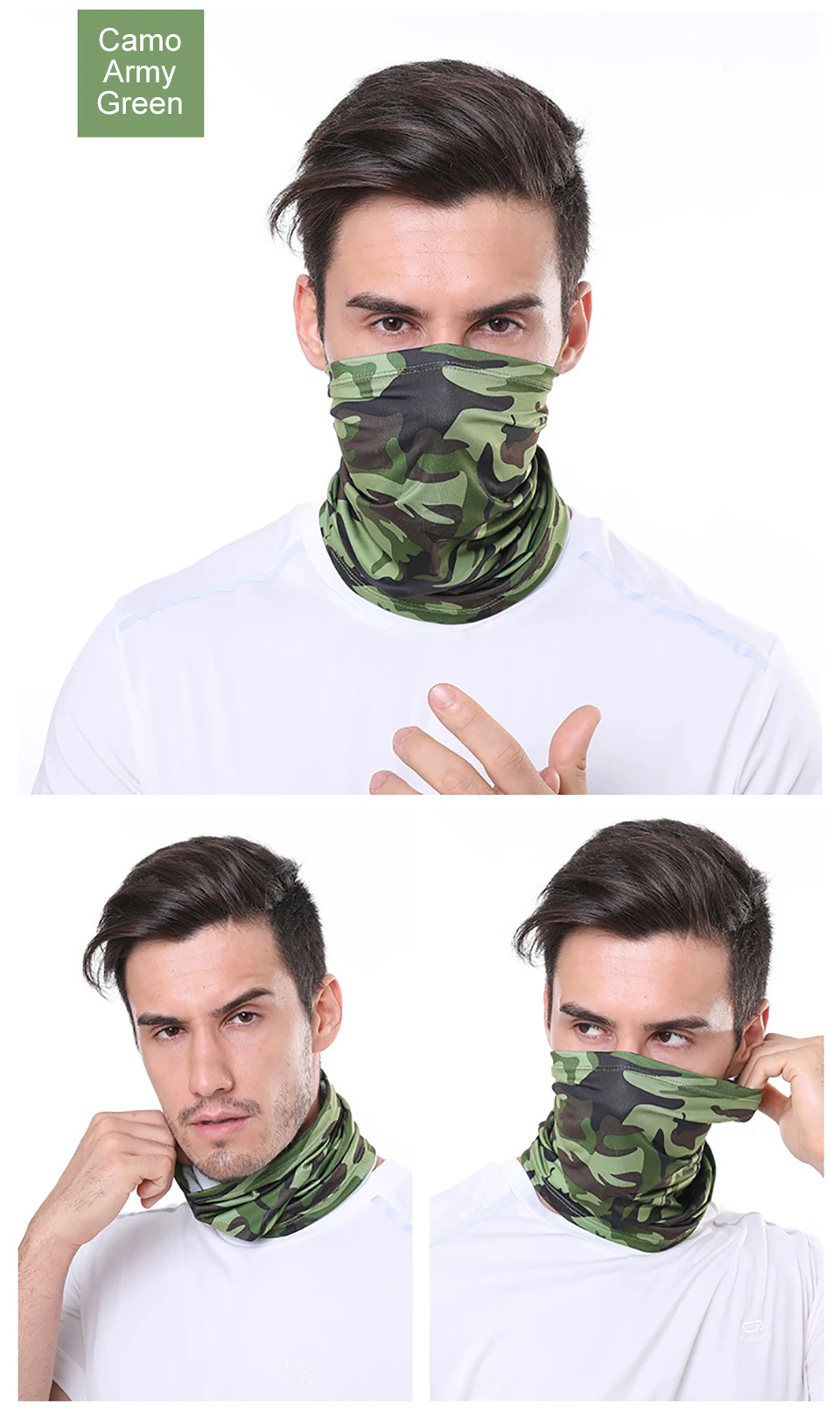 GTUBIKE Eisseiden-Bandana, atmungsaktiver UV-Schutz, Wandern, Gesichtsmaske, Outdoor-Sport, Sonnenschutz, Angeln, Gesichtsbedeckung, Schal – Detail 13
