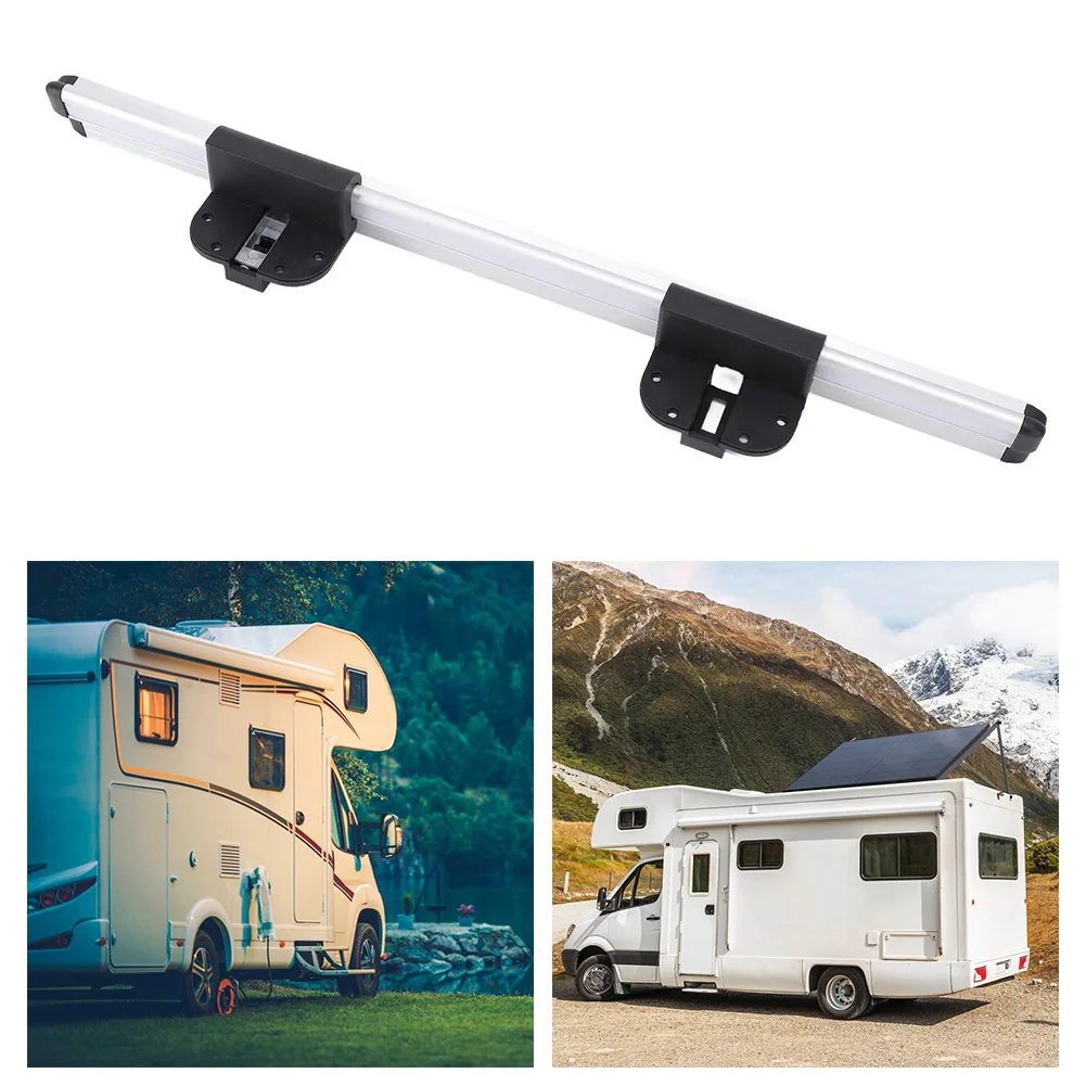 RV الجدول جدار جبل دعم السكك الحديدية قوس سبائك الألومنيوم 20 بوصة ل متنقل مقطورة معدات التخييم تحديد مستقر مع تصميم مشبك #6