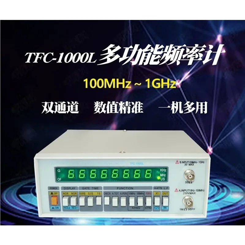Digital Frequency Counter TFC‑1000L TFC‑2700L High Precision Crystal Oscillator Frequency Meter Lab Frequency Testing Instrument