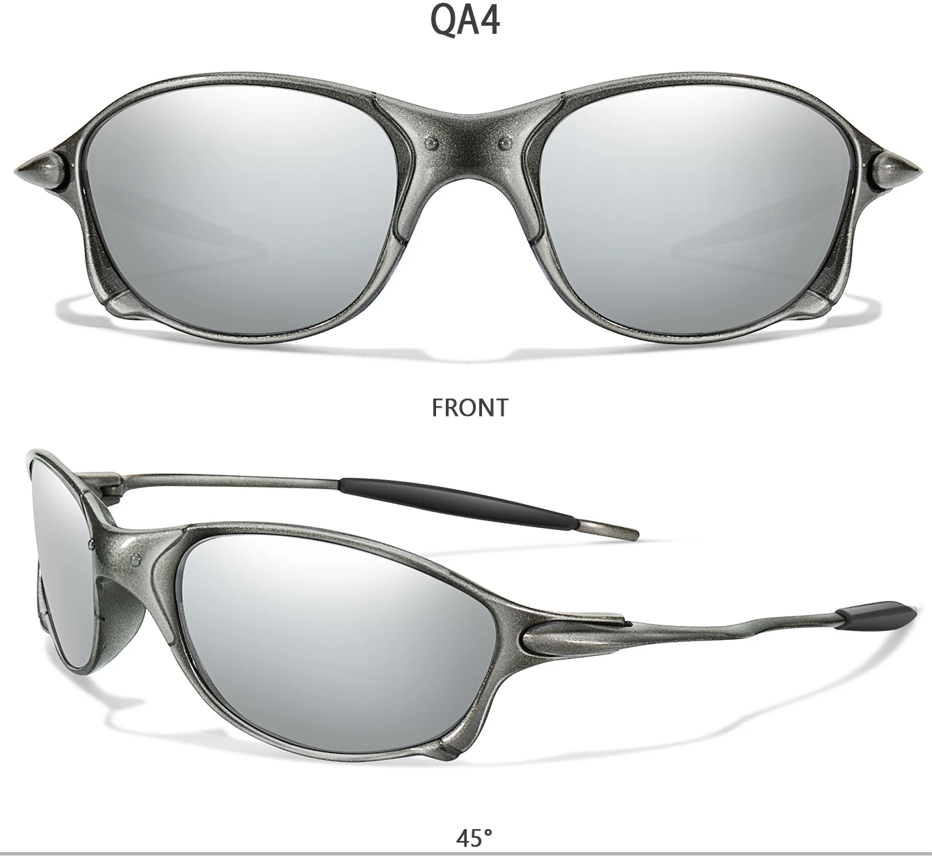 1 und 5 Paar Unisex-Angel-Sonnenbrillen mit Metallrahmen, UV-Schutz für Outdoor-Sportarten, Radfahren, Laufen, Wandern, Fahren – Detail 8