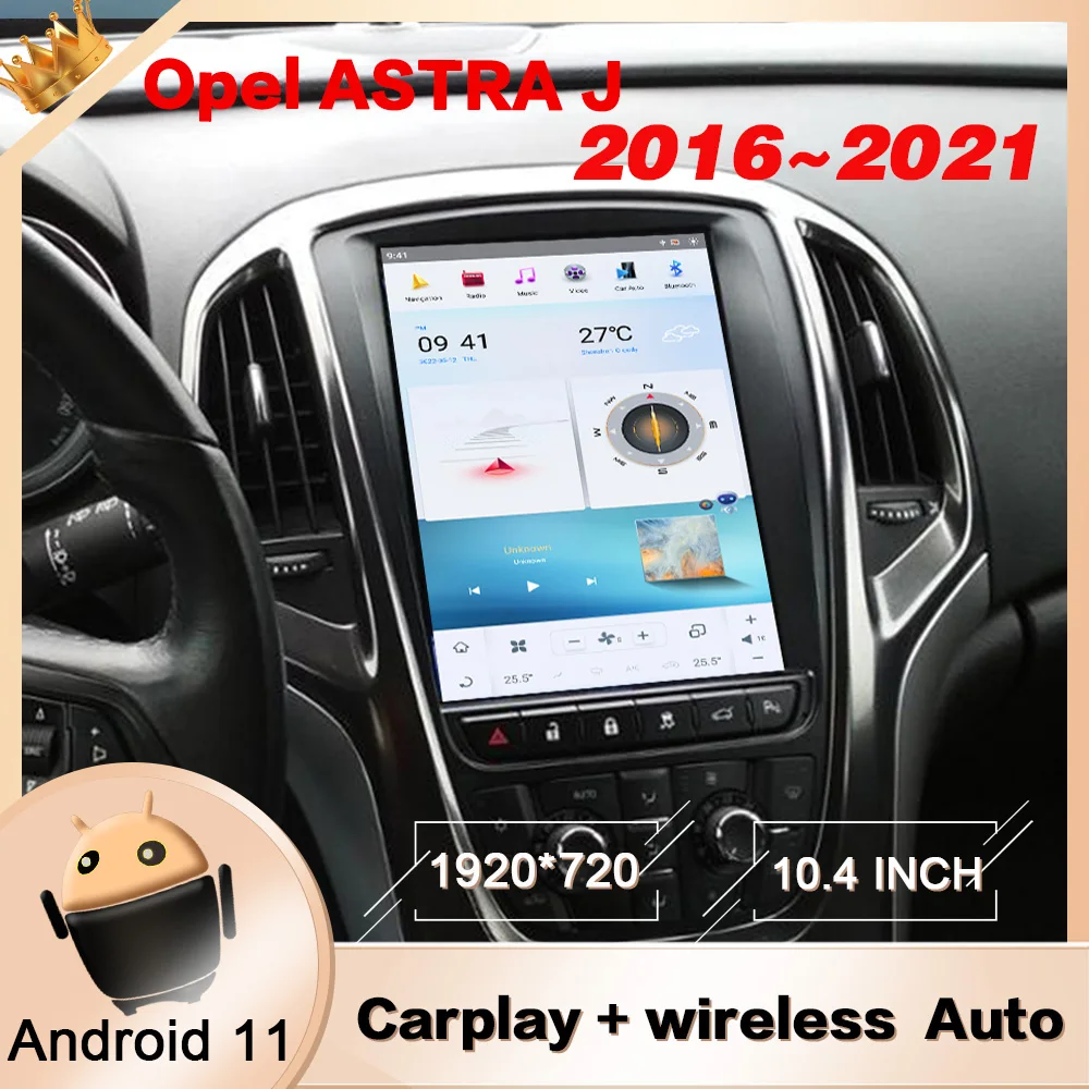 Carplay 2 Din For Opel ASTRA J 2012 2013 2014 Android 10 Screen Multimedia Player Car Audio Radio GPS Navi Head Unit Auto Stereo