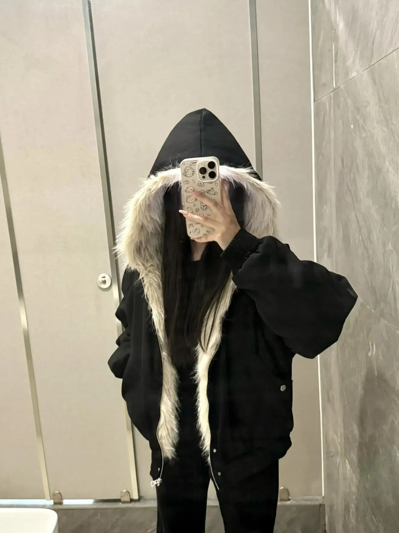 

Модная утепленная хлопковая куртка с меховым воротником, теплая зимняя куртка в корейском стиле, прямого кроя, с множеством карманов, на молнии.