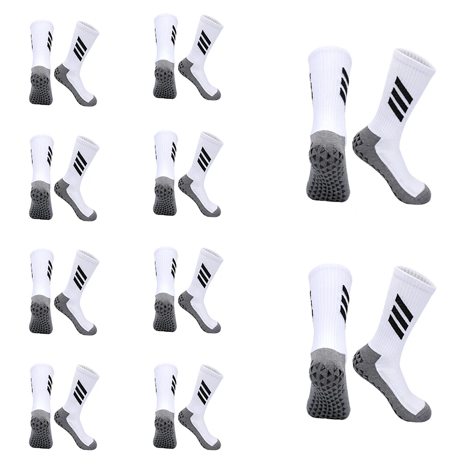 10 Pairs New Soccer Socks Anti-slip Football Socks Breathable Sweat-Wicking Outdoor Sport Tennis Volleyball Badminton Yoga Socks