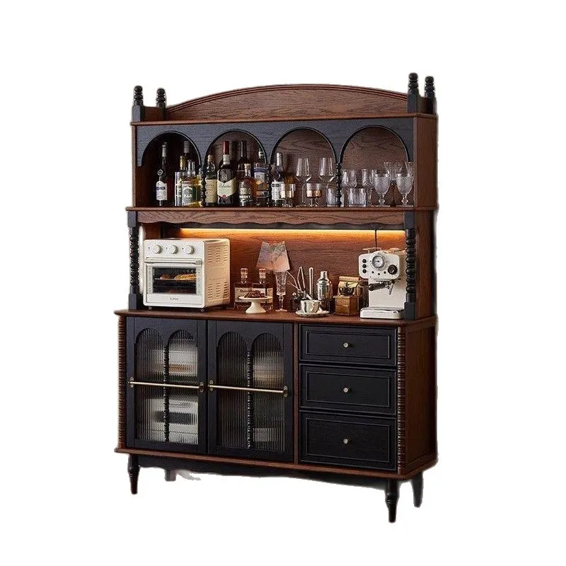 

dining side cabinet, living room French side cabinet, wine cabinet, household retro storage cabinet, tea cabinet