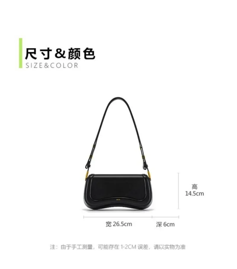 JWPEI Vintage Leather Crossbody Bags for Women 2023 Designer Female Small Flap Shoulder Underarm Bag Armpit Handbags and Purses