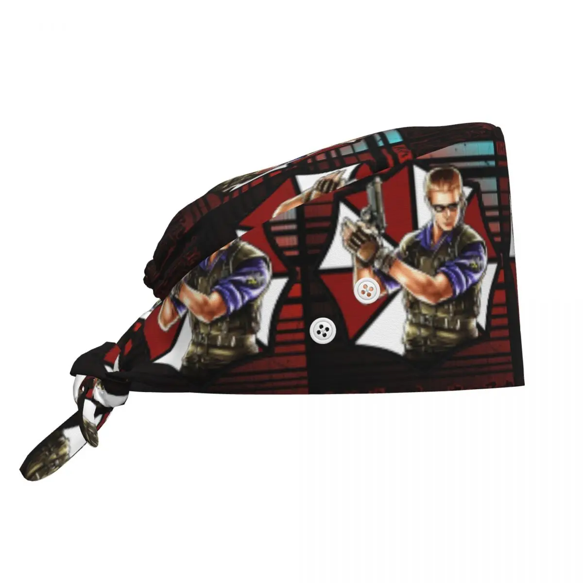 Czepek medyczny Albert Wesker, czapka chirurgiczna, unisex, regulowana, do pracy, dla pielęgniarek i dentystów
