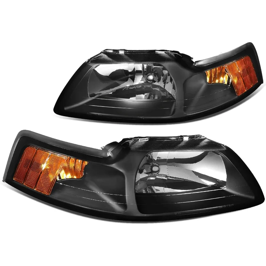 

Замена фар черного янтарного цвета, совместимая с 99-04 Mustang