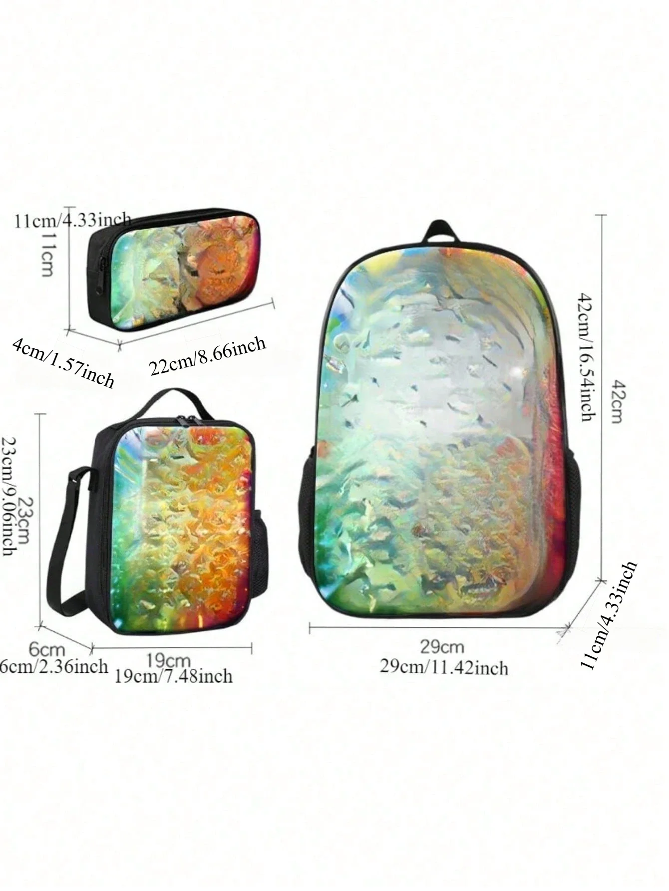 MINISO Disney Spider-Man bedrukte rugzak, schooltas + potloodtas + crossbodytas driedelige set, studentenrugzak met grote capaciteit