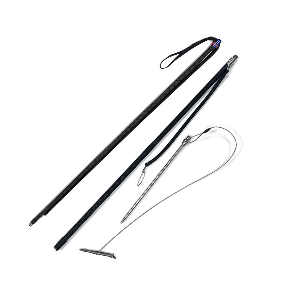 240cm Two Sections Poles with Slip Tip Omer Carbon Fiber Spearfishing Roller Pole Spear Pesca Hand Spear Hawaiian Sling Scuba