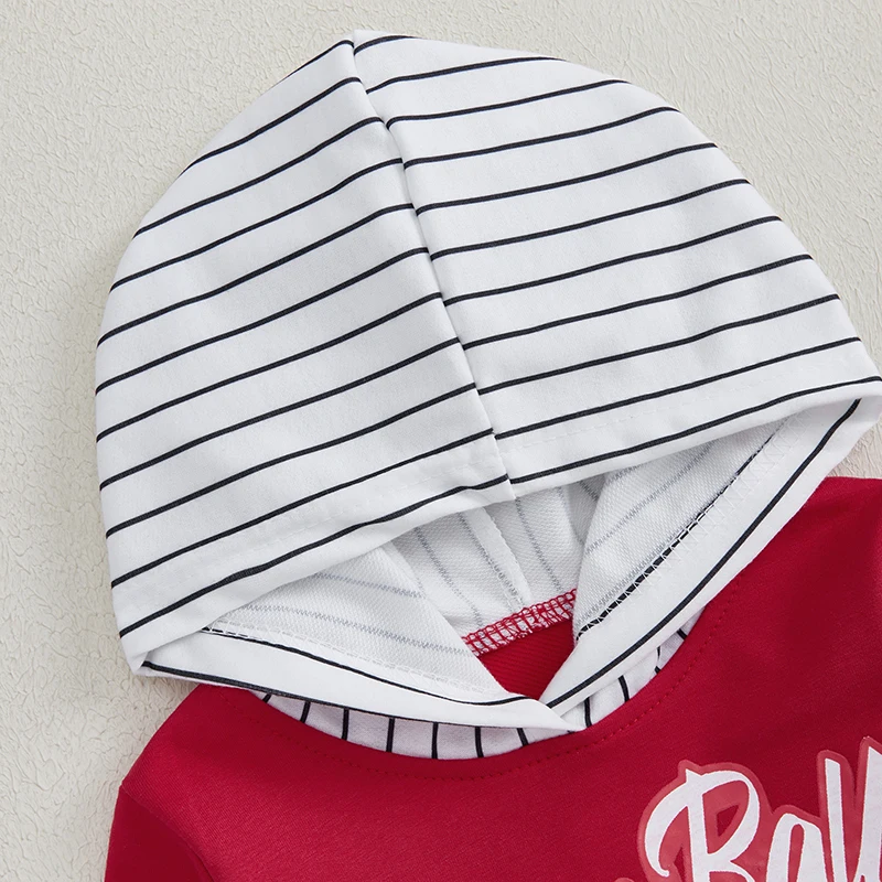 Baby Boy Clothes Infant Hoodie Set Long Sleeve Sweatshirts with Elastic Pants 2Pcs Toddler Fall Winter Outfit image 5