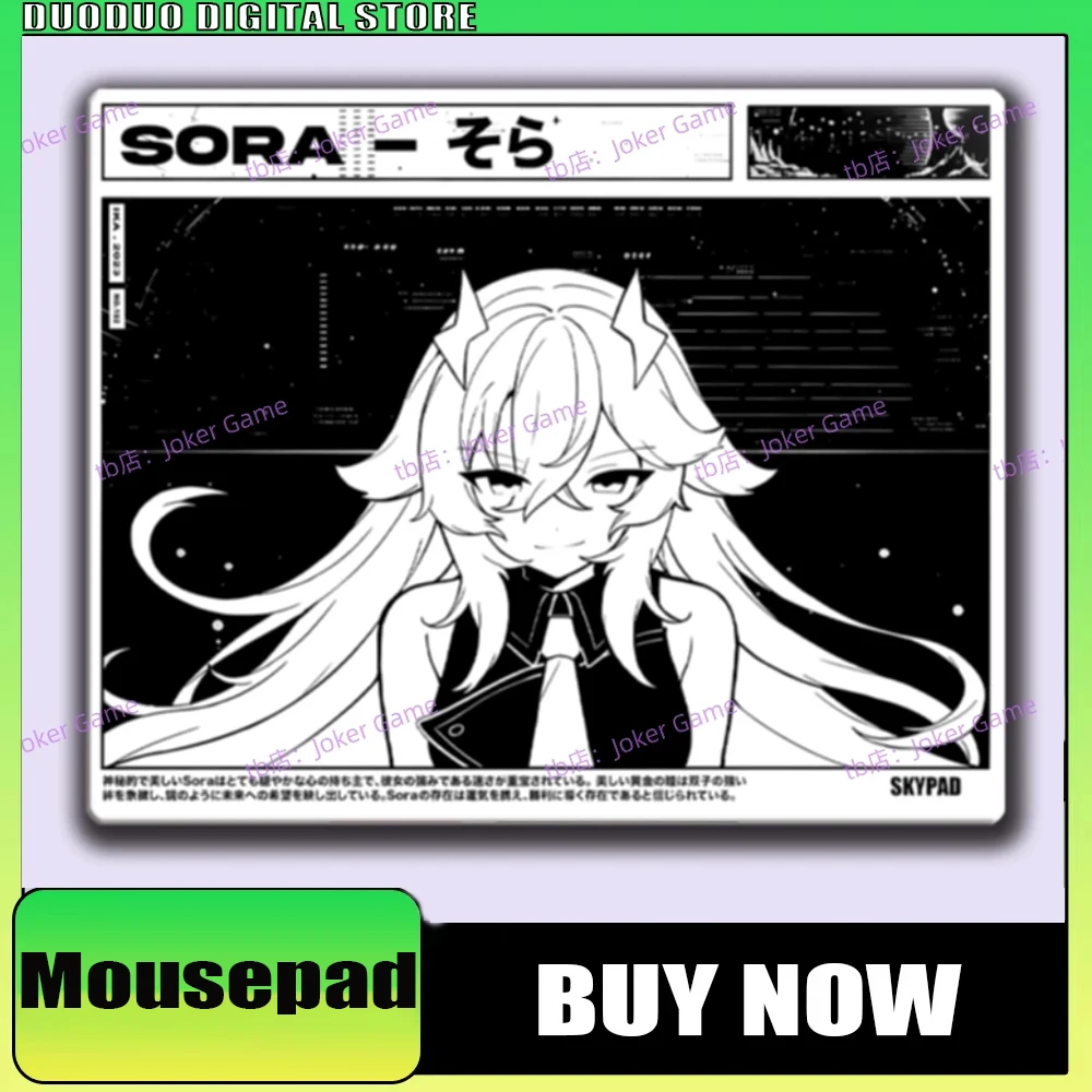 

Skypad SORA YUME Glass Mouse Pad Gaming FPS Tempered Glass Copy Edition Mouse Pads Smooth Professional Customized Mouse Pad Gift