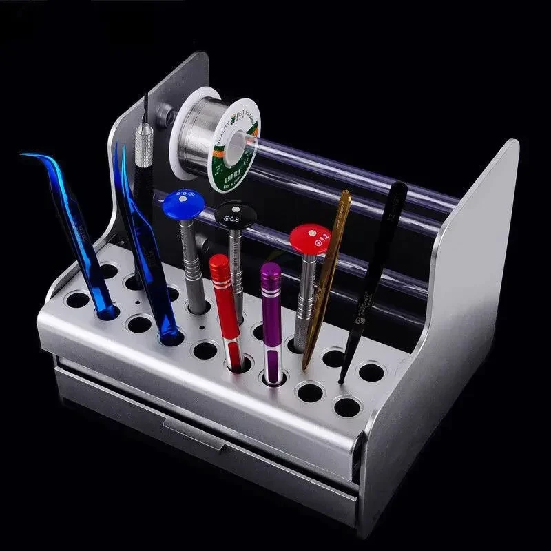 

Plastic Storage Box Tweezers Screwdriver Business Card Storage Box Mobile Phone Repair Desk Desktop Finishing Storage Tools