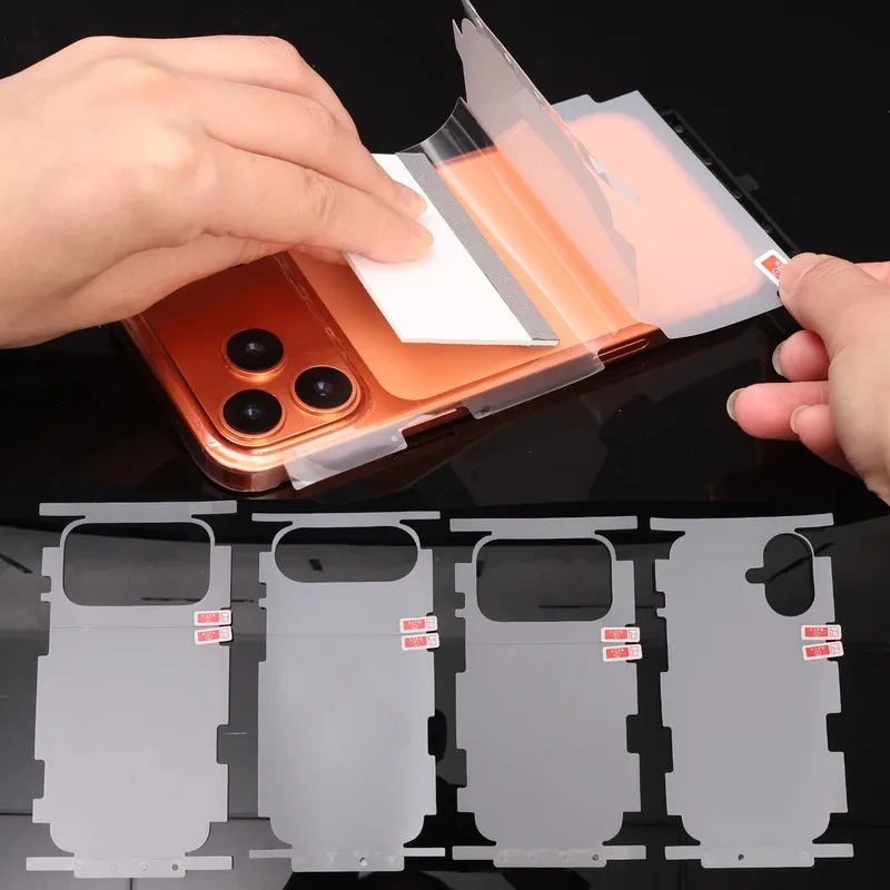 Protector de Borde Lateral y Trasero para Apple iPhone 17 16 Pro Max 17 Air 17Pro, Película de Hidrogel TPU Suave HD con Autorreparación de Rayones 5